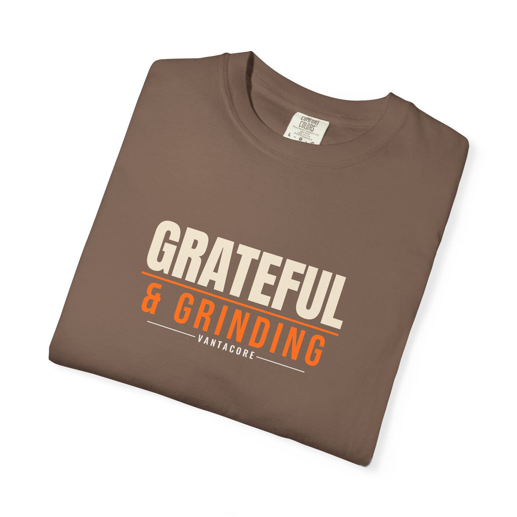 Grateful & Grinding | Women's Garment-Dyed Graphic Tee