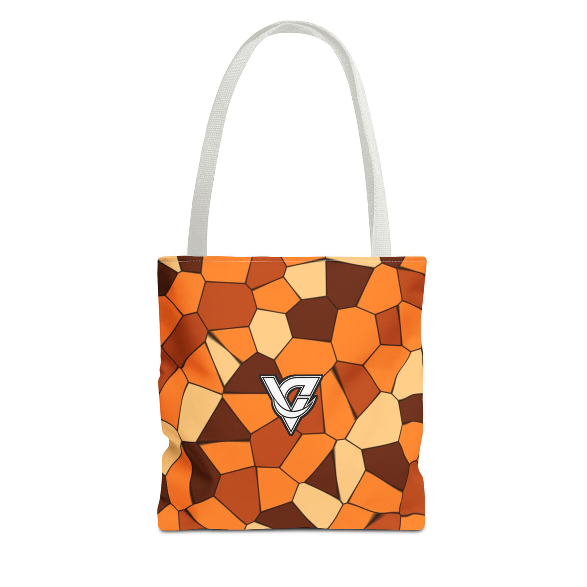 Pumpkin Mosaic Tote Bag — All-Over Print Gym & Everyday Tote