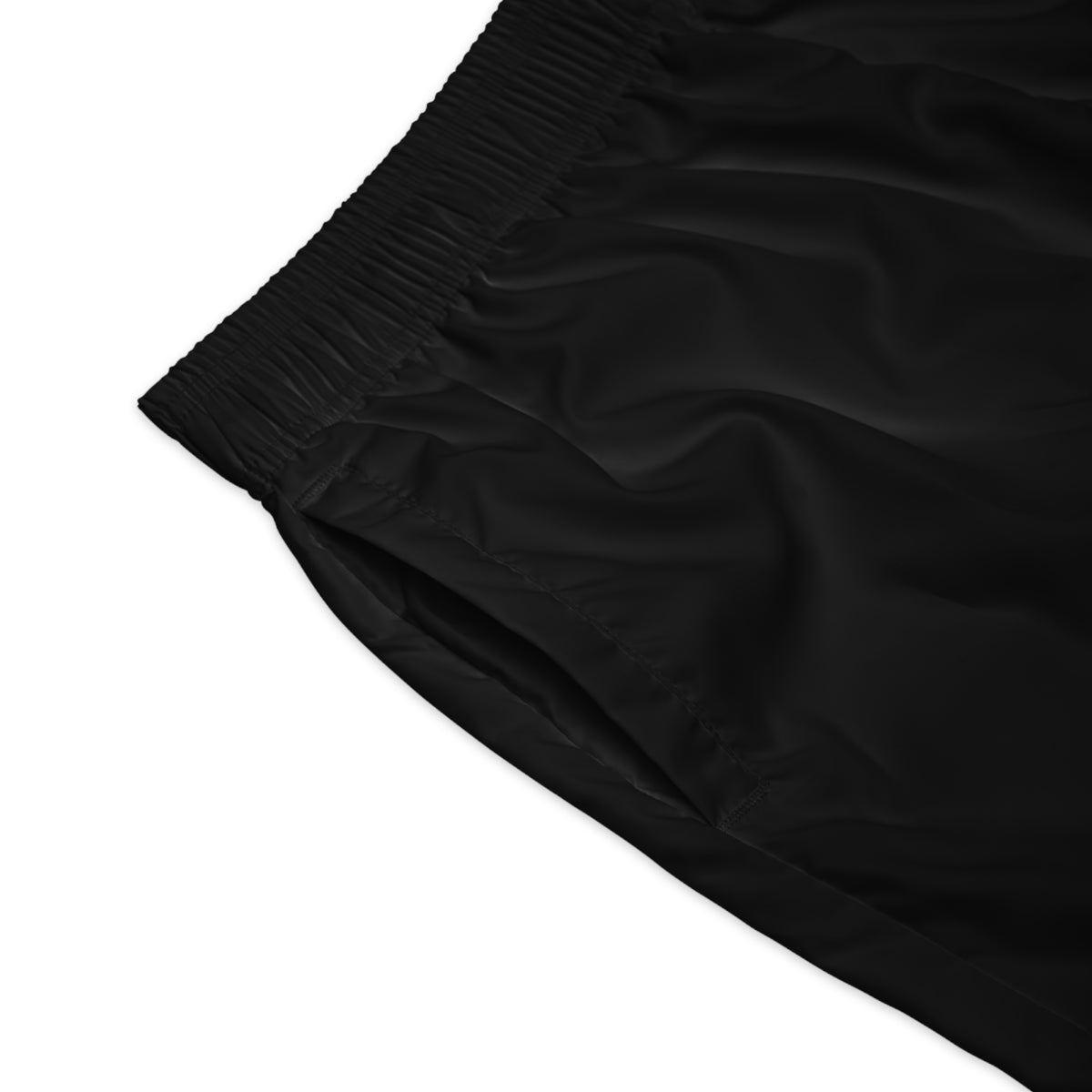 Men's Black & Red Performance Jogger Athletic Shorts with Pockets