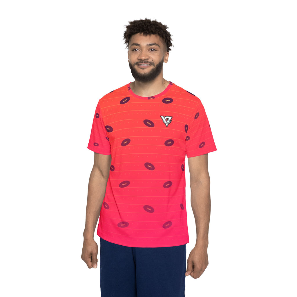 Football Sunset Fade Gridiron Men's Sports Jersey