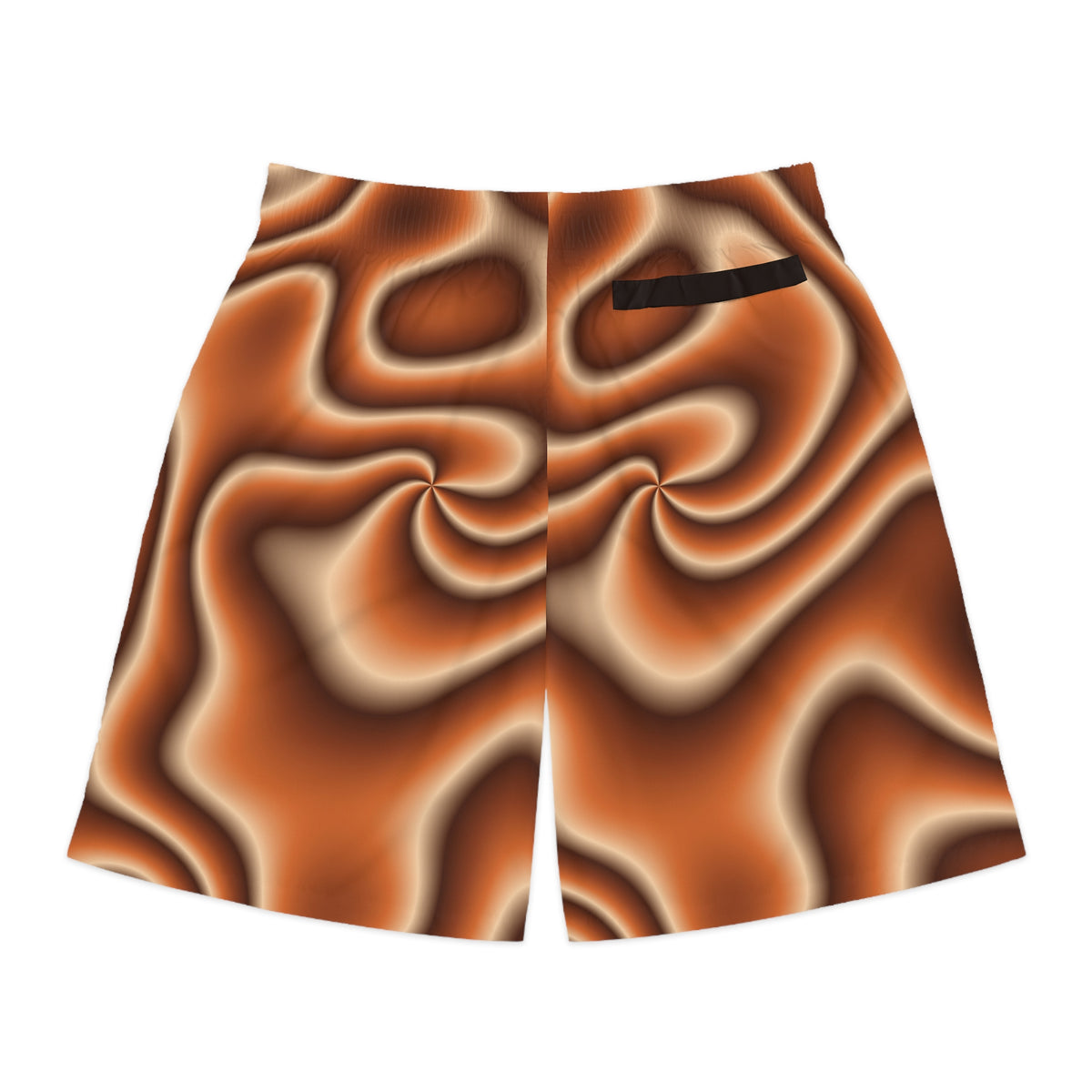 Men's Cinnamon Tie-Dye Performance Jogger Athletic Shorts with Pockets