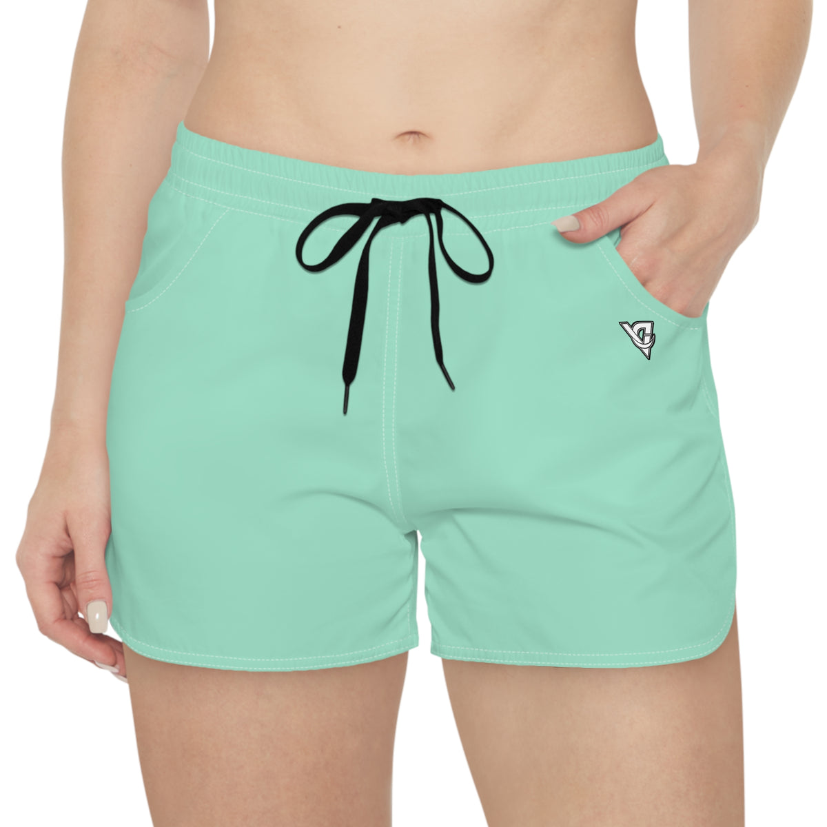 Women's Multipurpose Athletic Shorts with Pockets | Seafoam Mint Essential