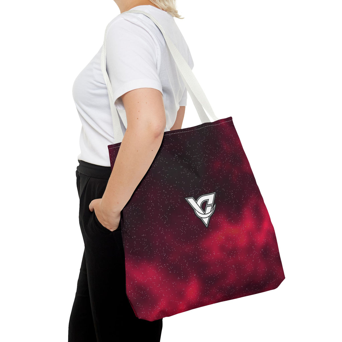 Infrared Galaxy Tote Bag — All-Over Print Gym & Everyday Tote