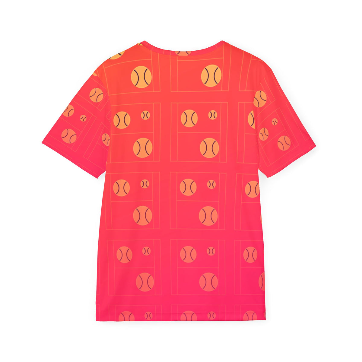 Tennis Sunset Fade Baseline Seam Men's Sports Jersey