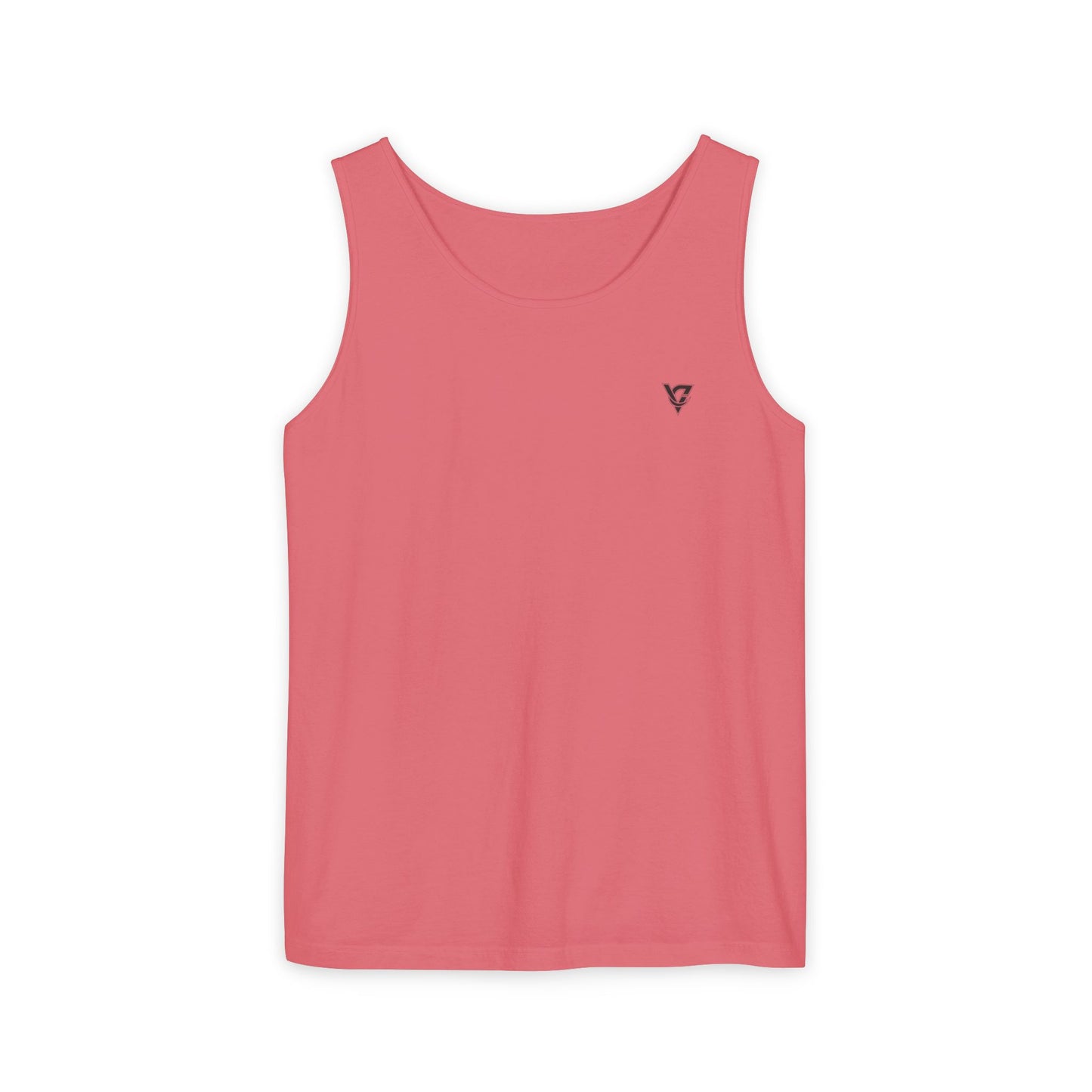 Minimal Geometric Triangle Logo Tank Top | Chest Emblem