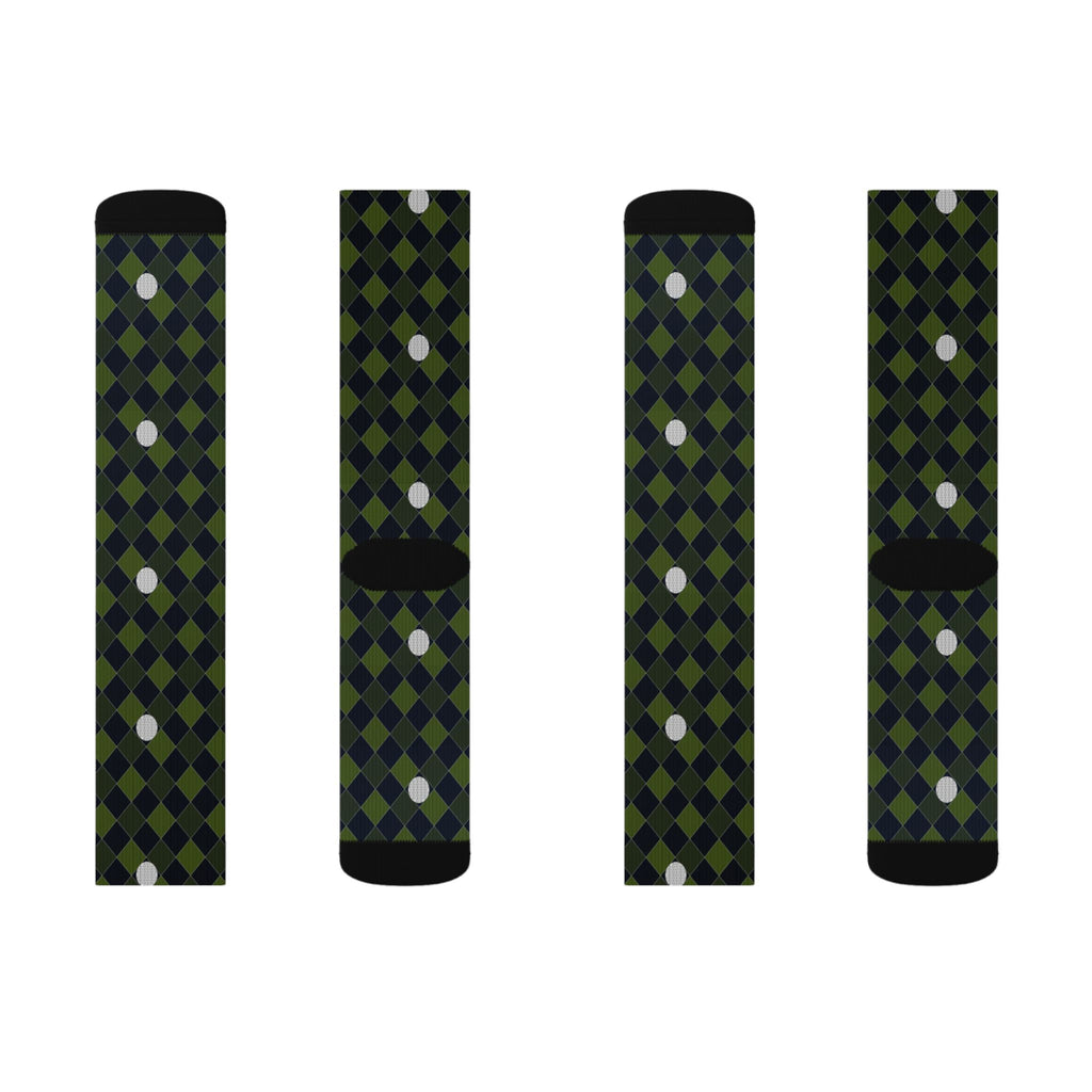 Golf Volt Night Dimple Links Athletic Crew Socks