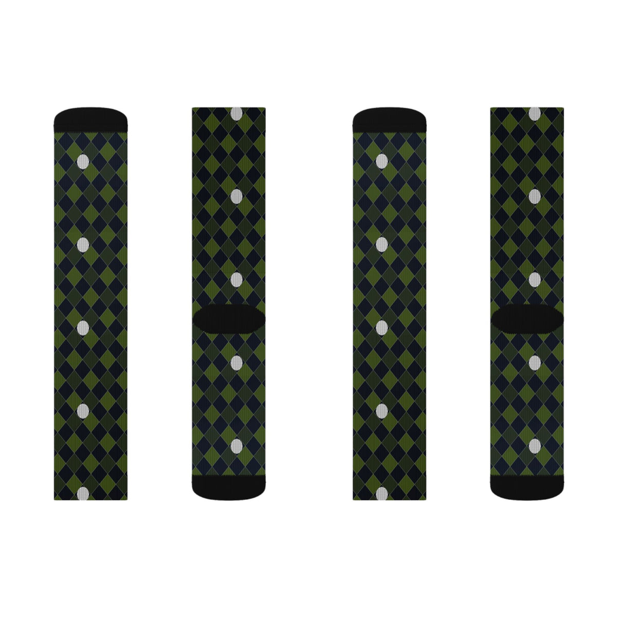 Golf Volt Night Dimple Links Athletic Crew Socks