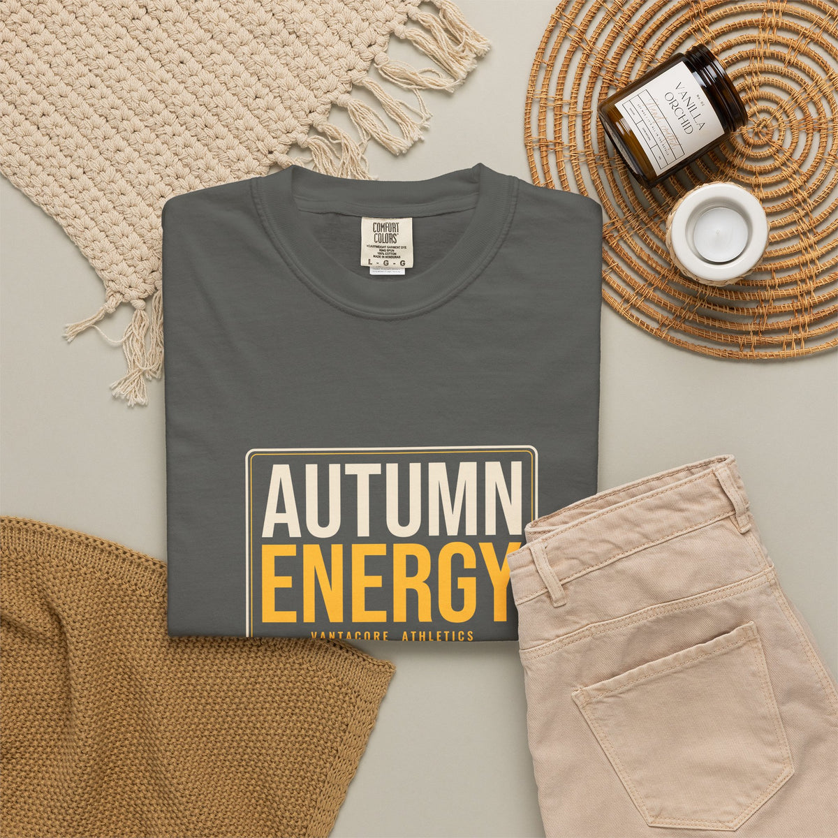 Autumn Energy | Women's Garment-Dyed Graphic Tee