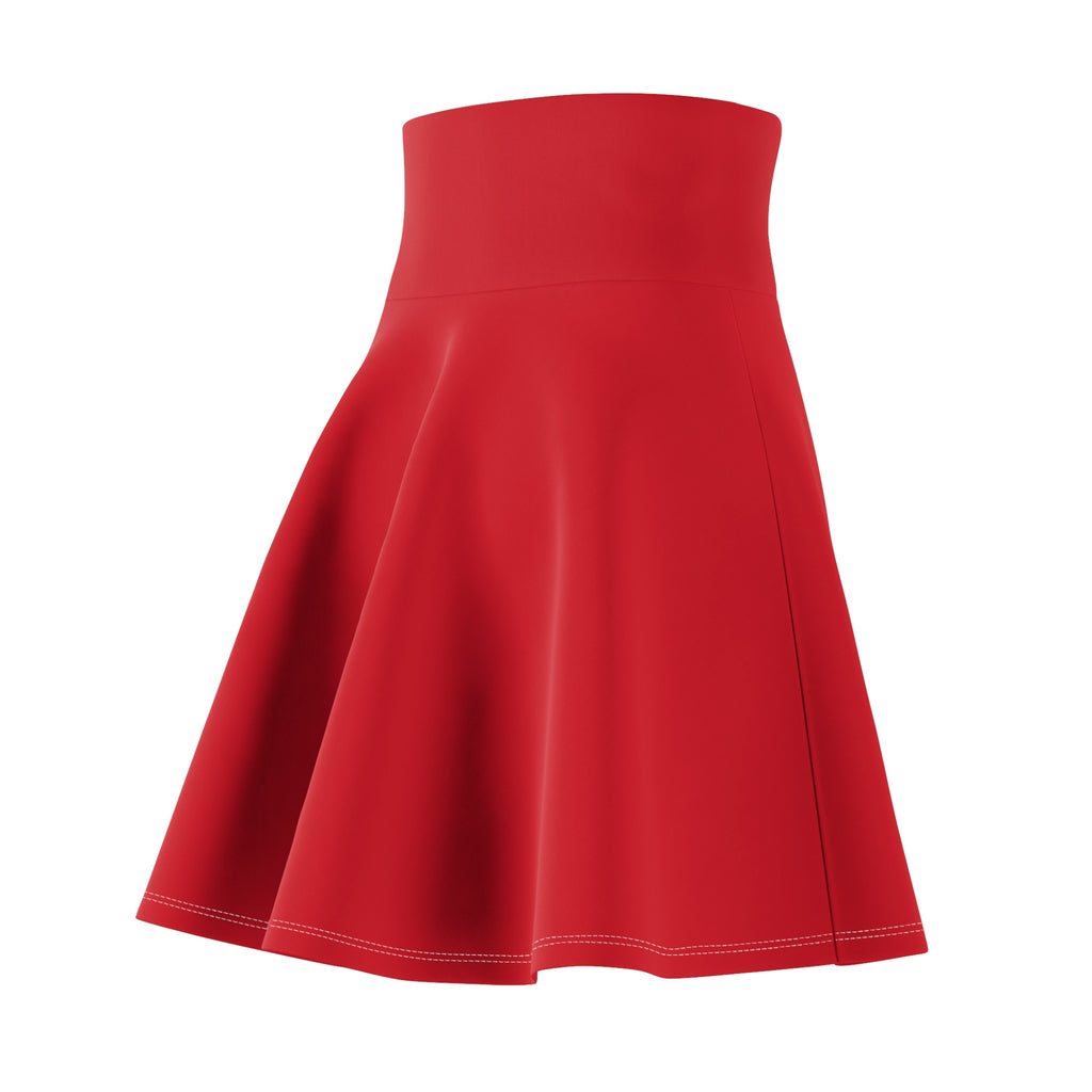 Vantacore Solid Red Women's Athletic Skater Skirt