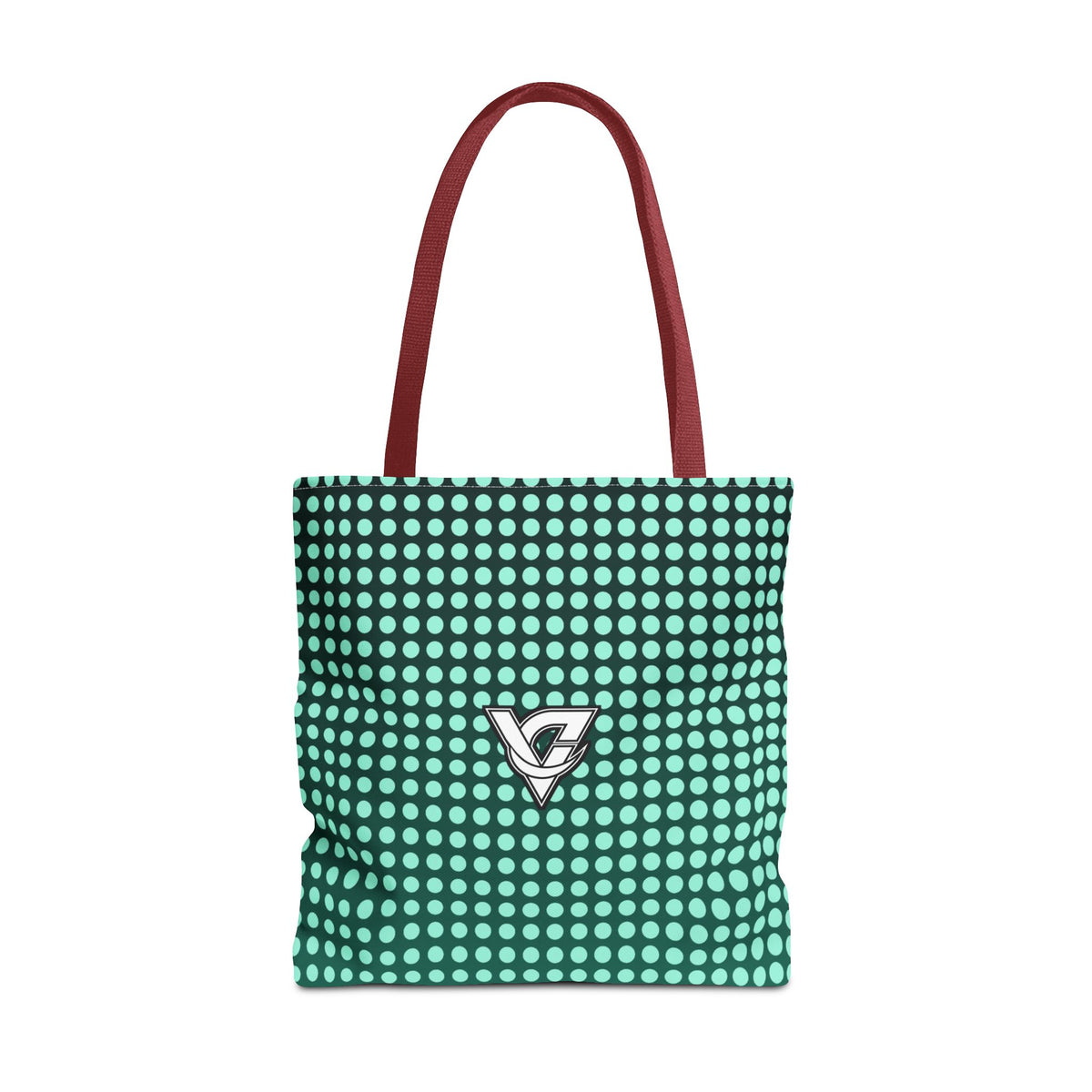 Mint Halftone Tote Bag — All-Over Print Gym & Everyday Tote