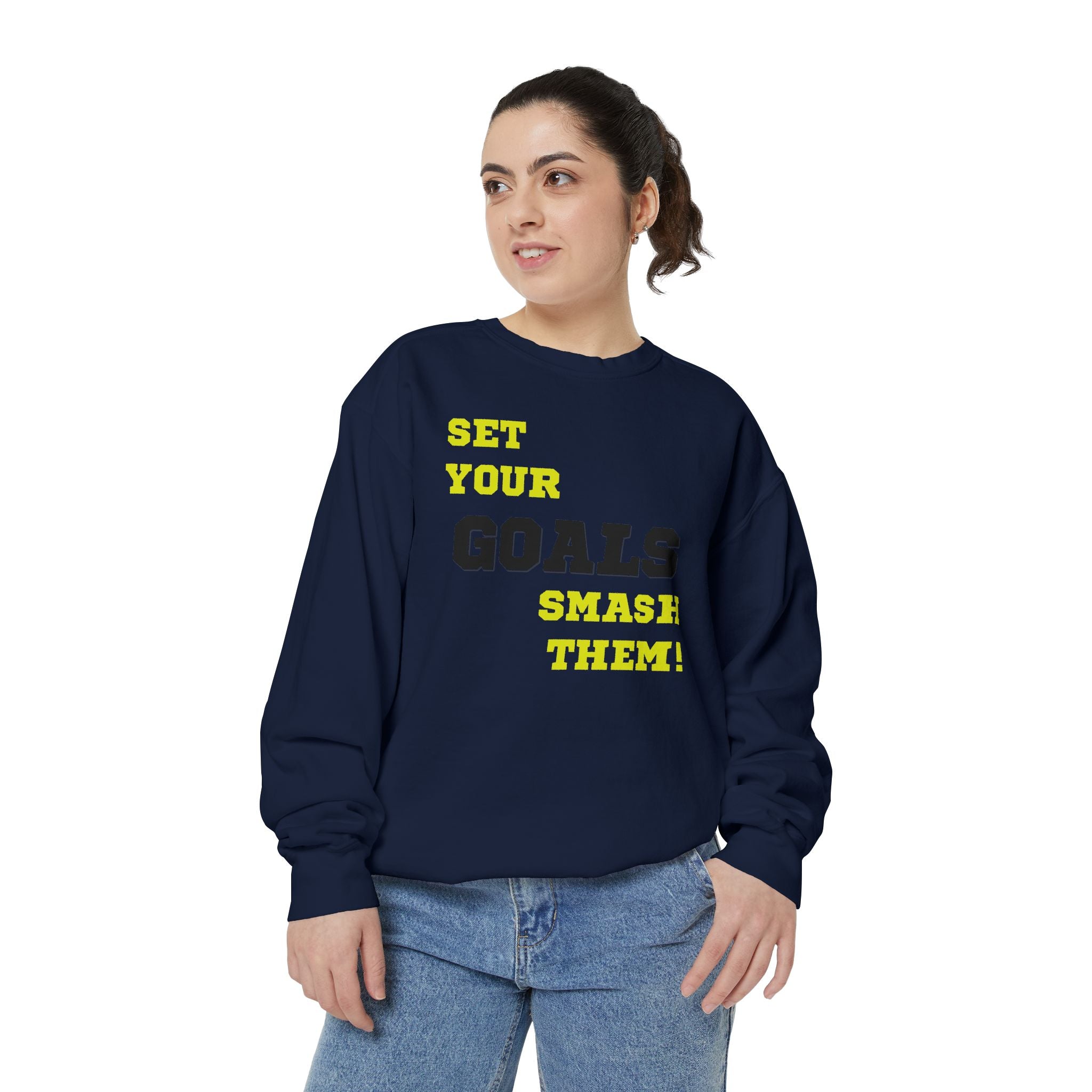 Set Goals | Motivational Crewneck Sweatshirt