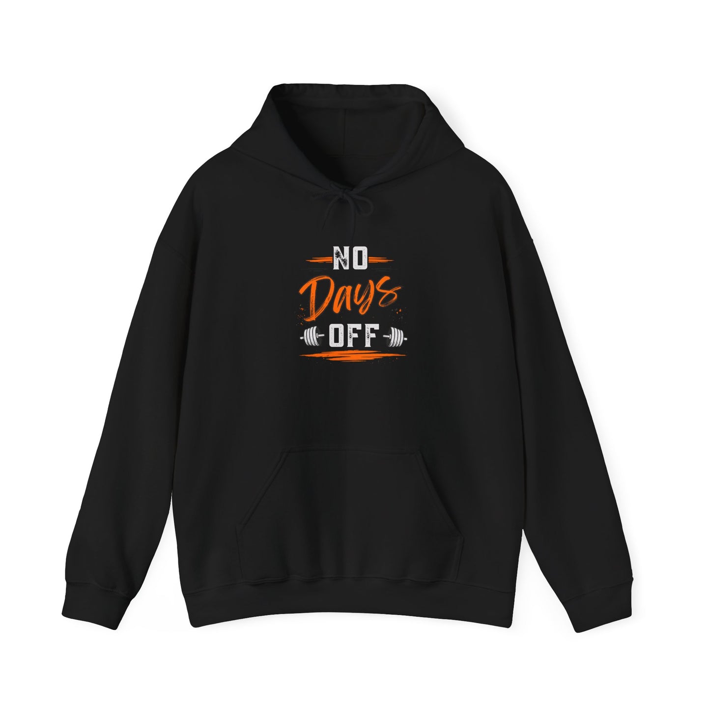No Days Off | Heavy Hooded Sweatshirt