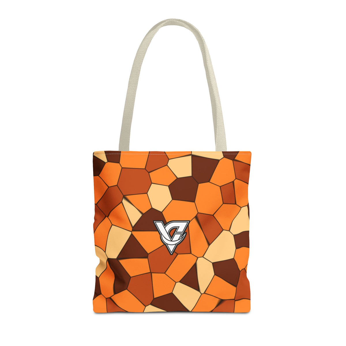 Pumpkin Mosaic Tote Bag — All-Over Print Gym & Everyday Tote