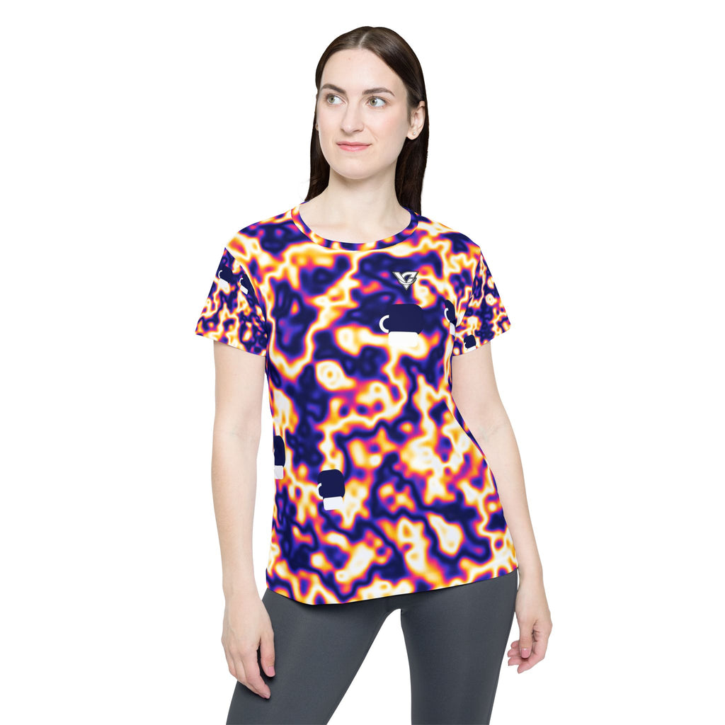Combat Sports Royal Flame Marble Flow Women's Sports Jersey