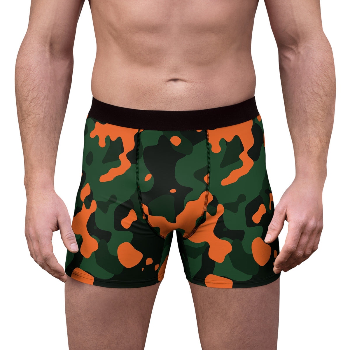 Evergreen Ember Camo Men's Boxer Briefs — Performance Underwear