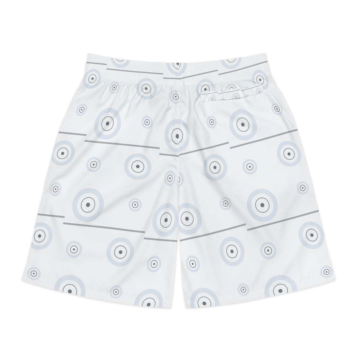 Training & Gym Arctic White Iron Plate Men's Athletic Shorts with Pockets