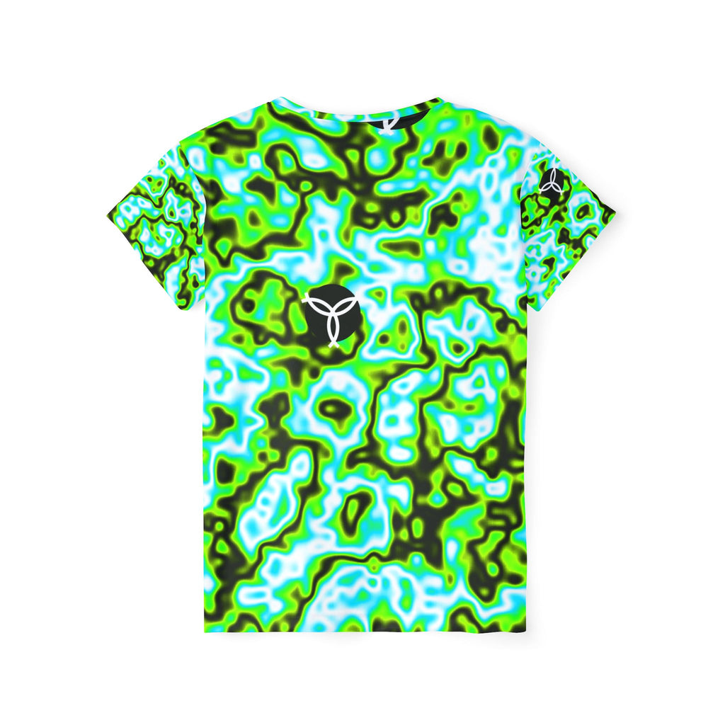 Volleyball Lime Riot Marble Flow Women's Sports Jersey