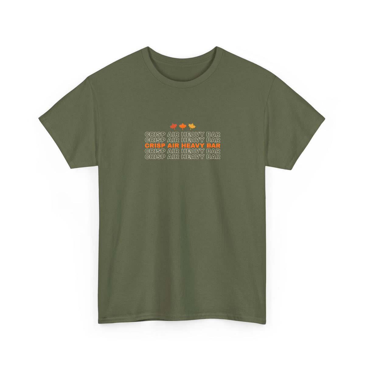 Crisp Air Heavy Bar | Men's Graphic Gym T-Shirt