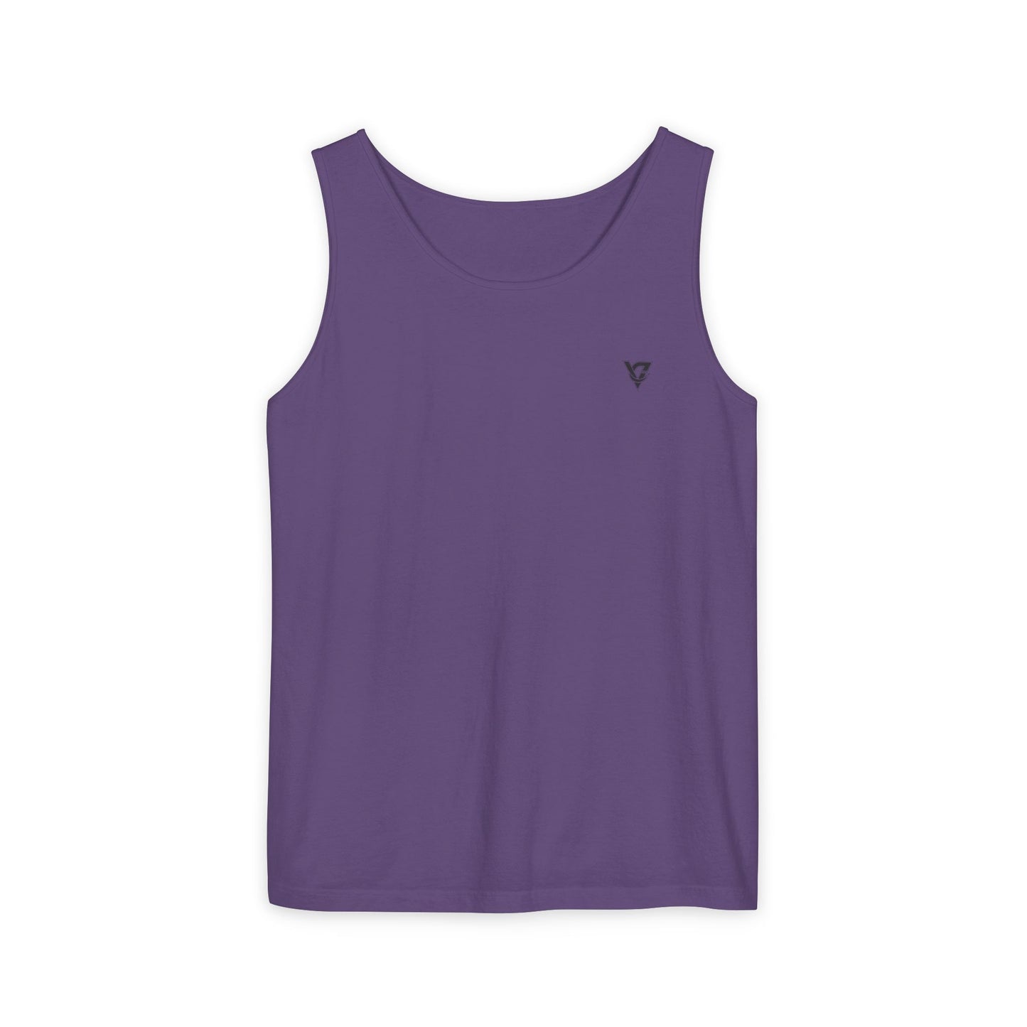 Minimal Geometric Triangle Logo Tank Top | Chest Emblem