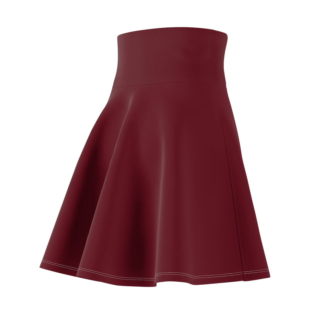 Vantacore Solid Maroon Women's Athletic Skater Skirt