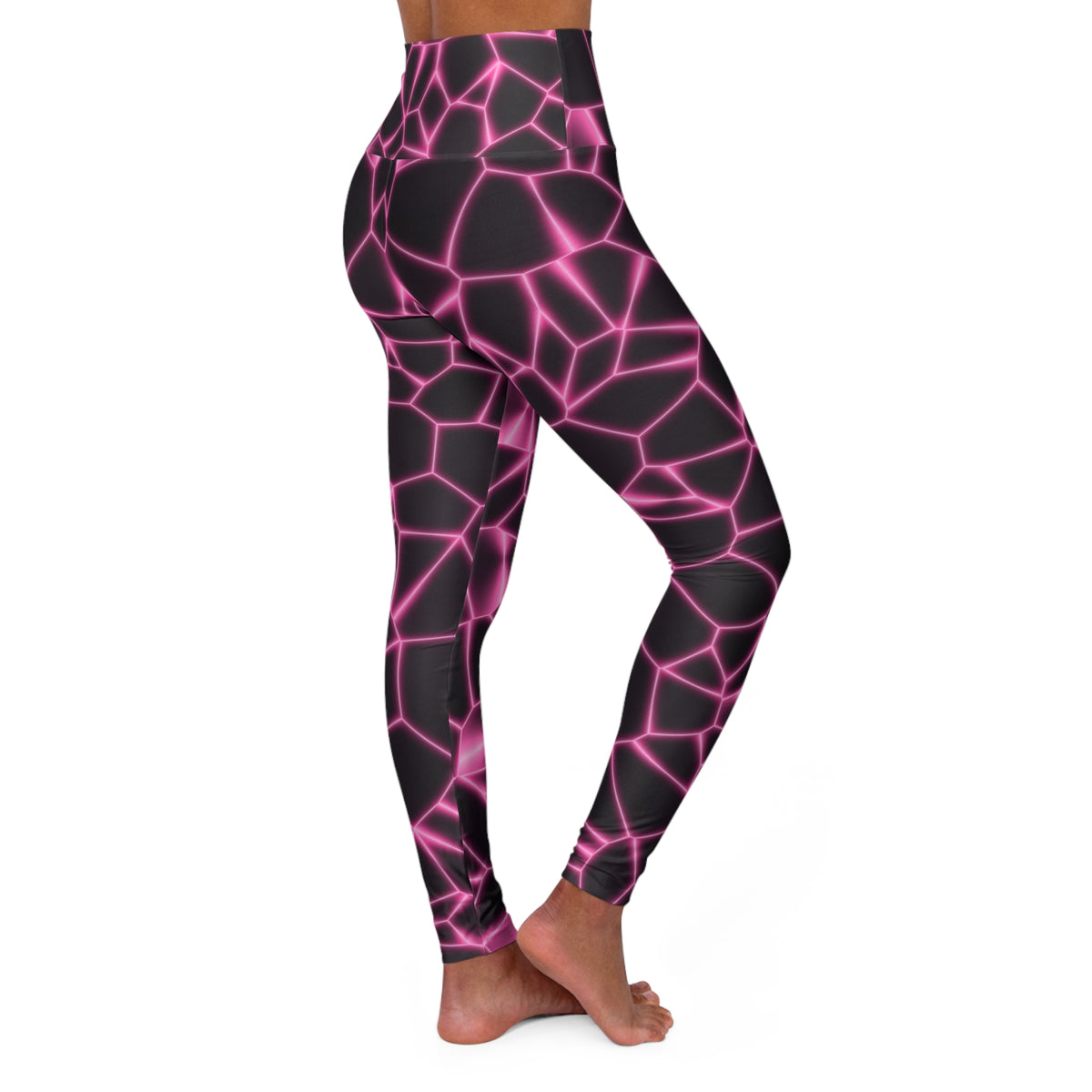Rose Magma High-Waisted Yoga Leggings