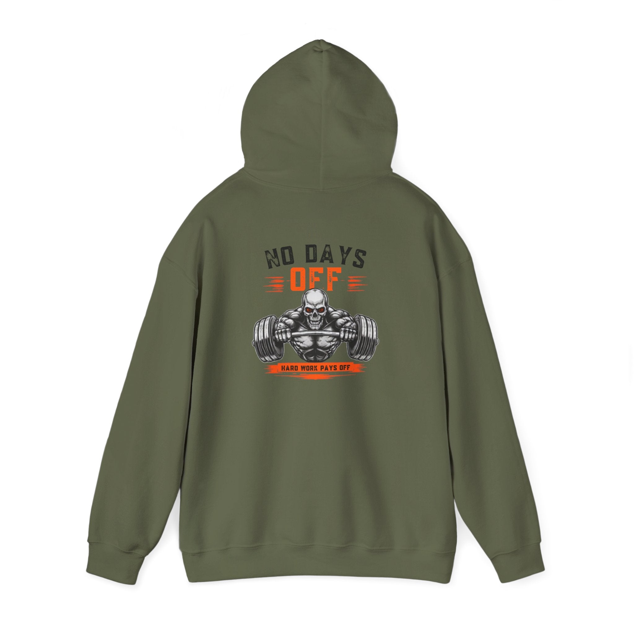 No Days Off | Heavy Hooded Sweatshirt