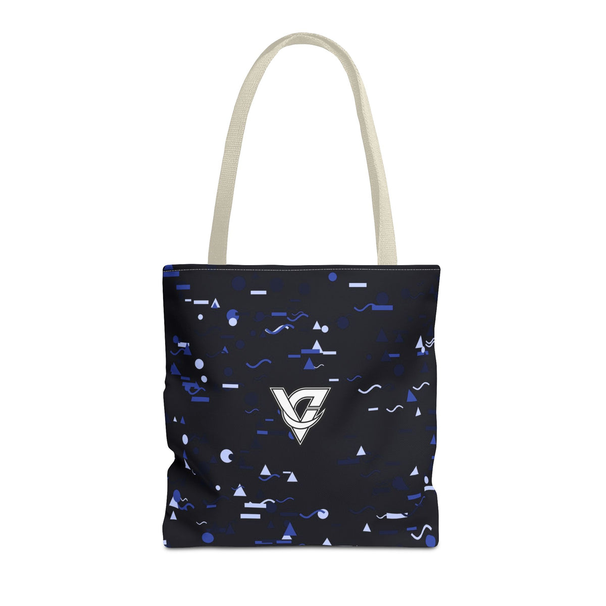 Midnight Confetti Tote Bag — All-Over Print Gym & Everyday Tote