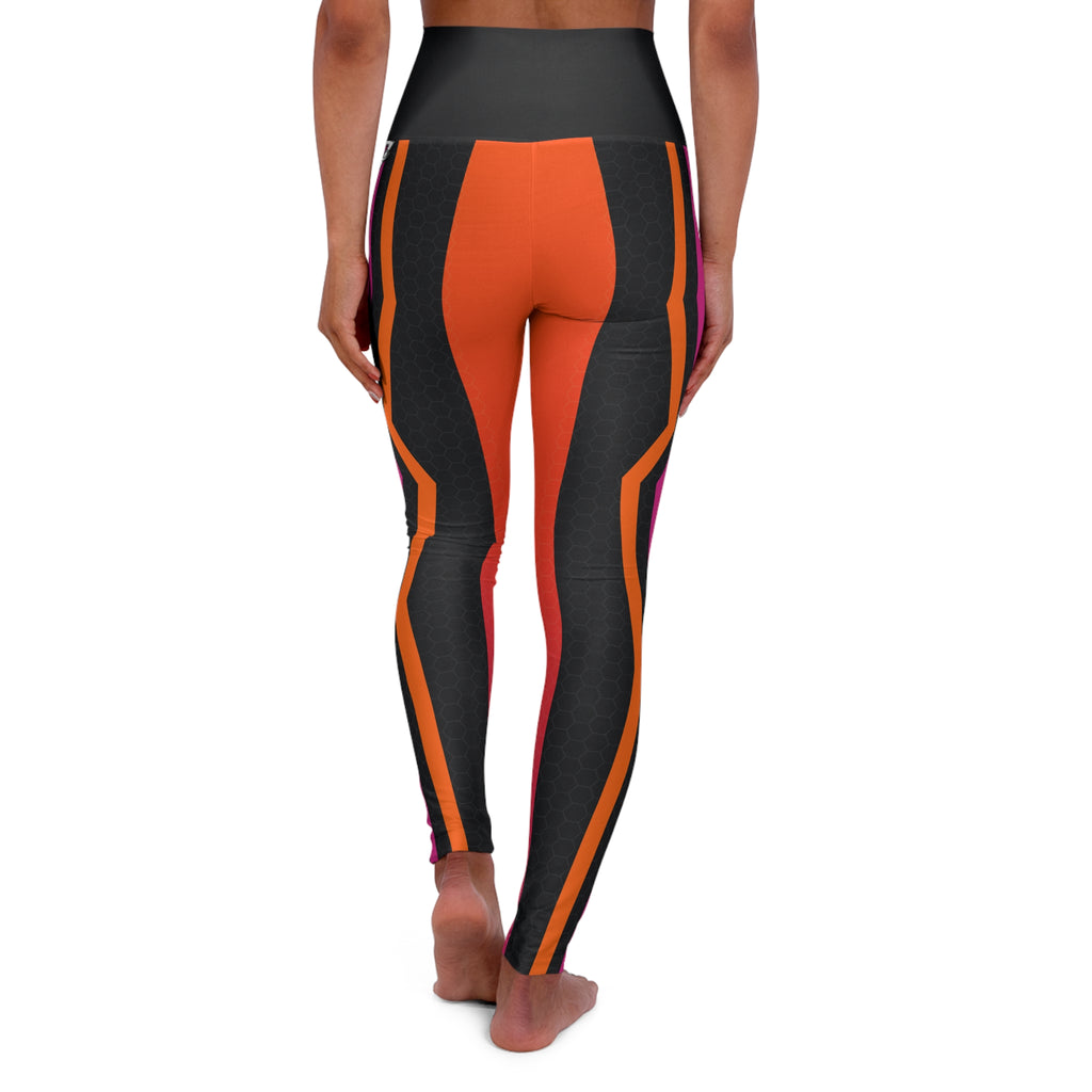 Sunset Fusion High-Waisted Yoga Leggings