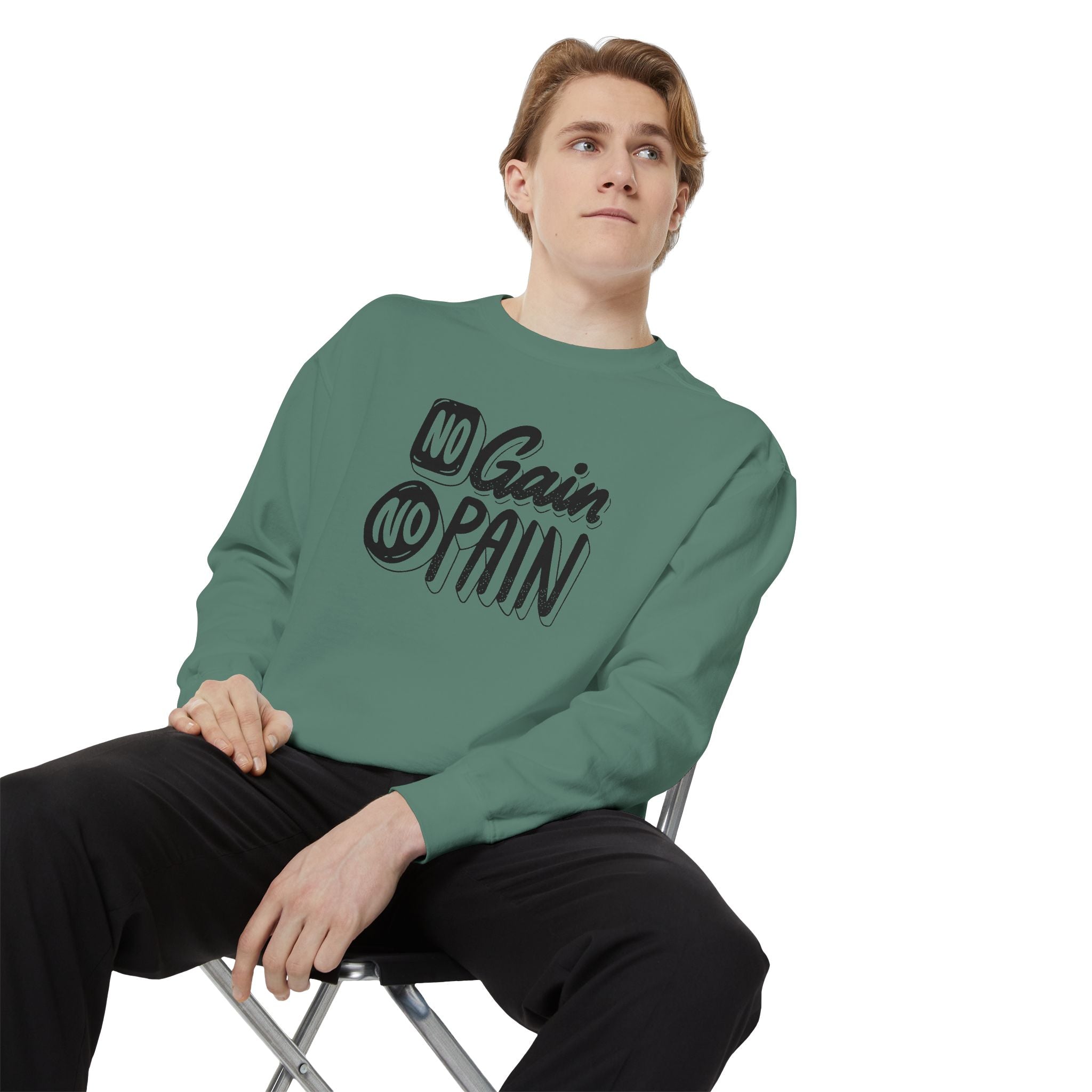 No Gain No Pain Sweatshirt | Motivational Fitness Crewneck