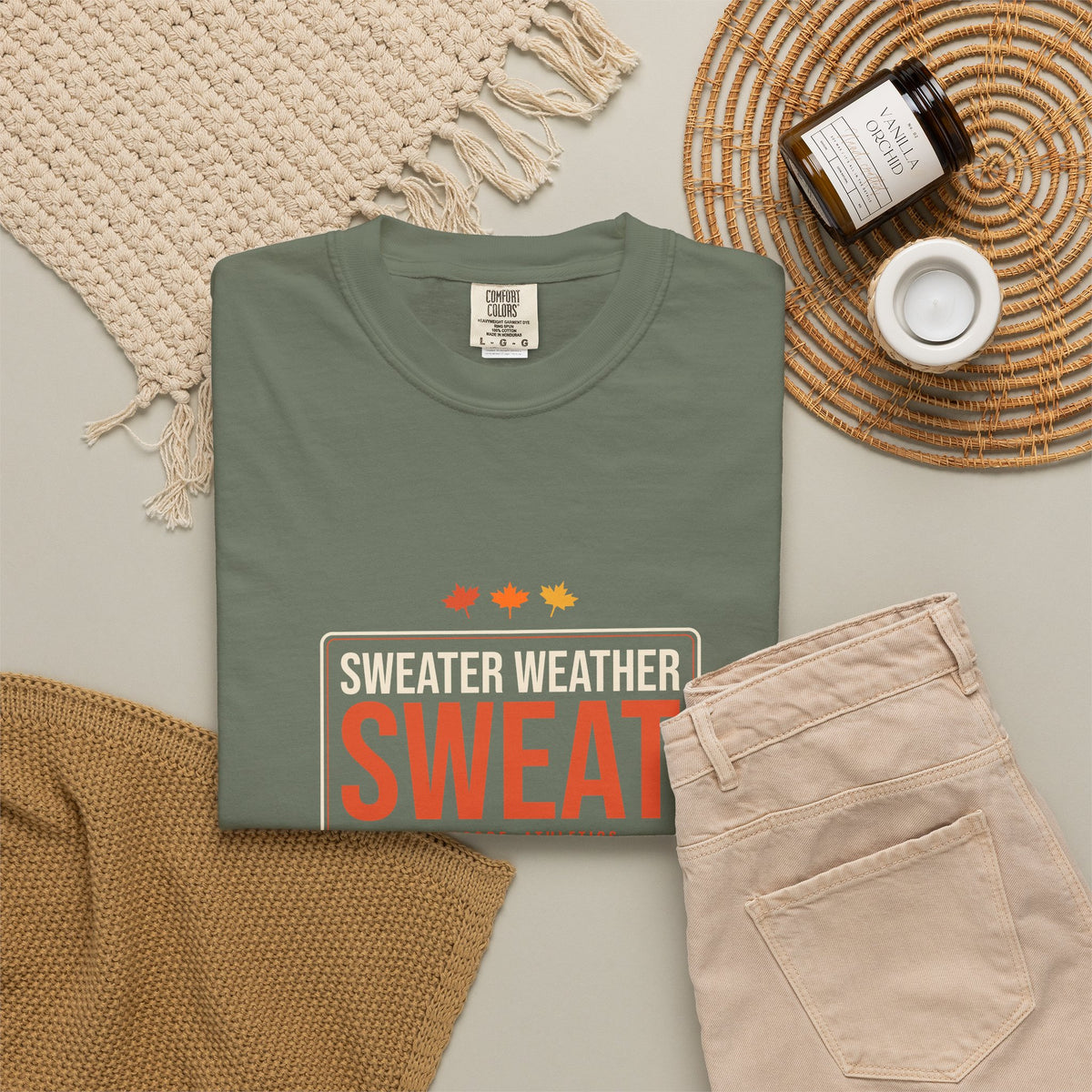 Sweater Weather Sweat | Women's Garment-Dyed Graphic Tee