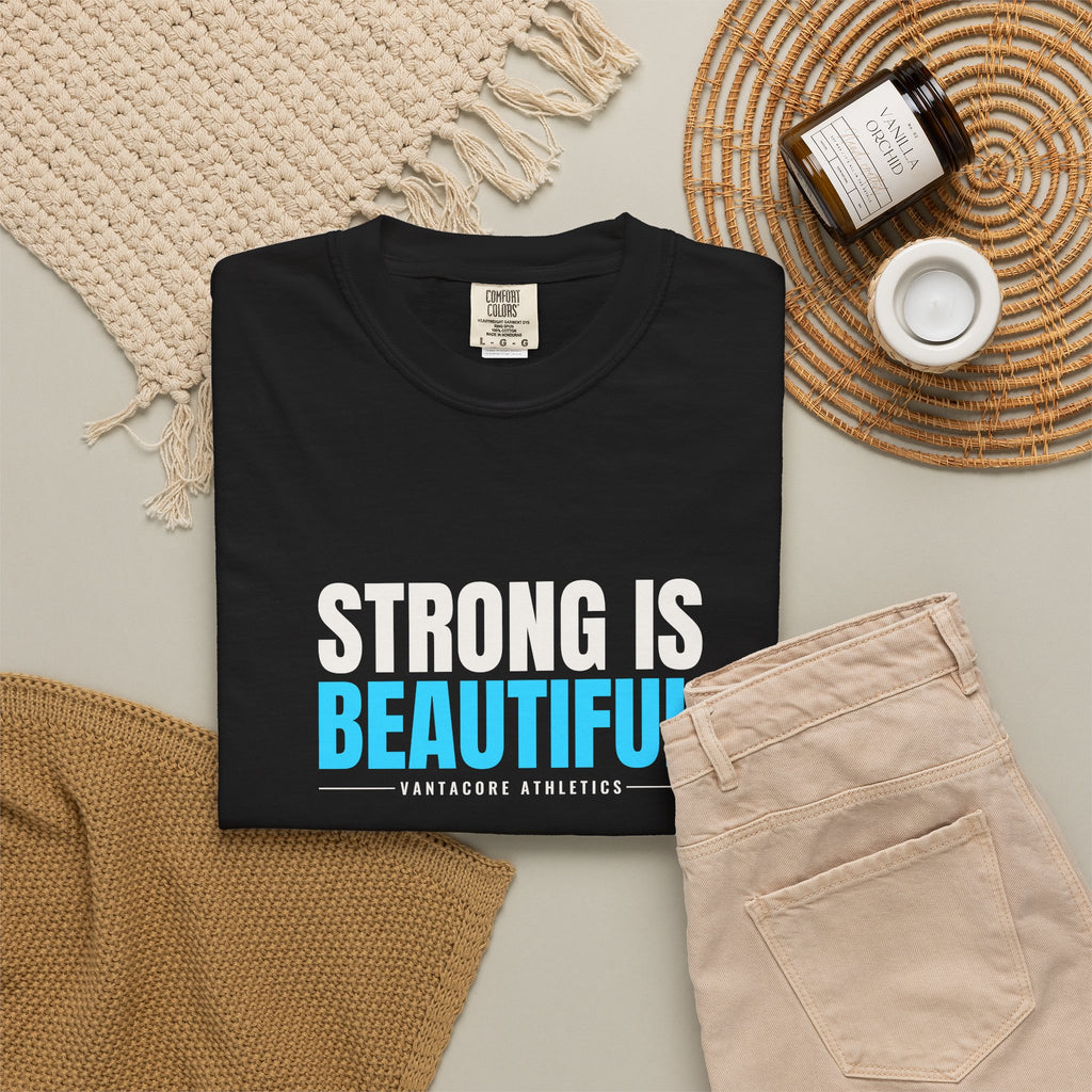 Strong Is Beautiful | Women's Garment-Dyed Graphic Tee