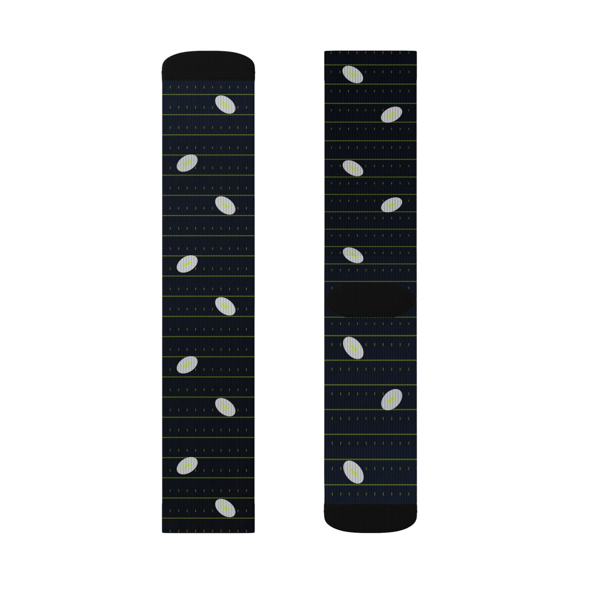 Football Volt Night Gridiron Athletic Crew Socks
