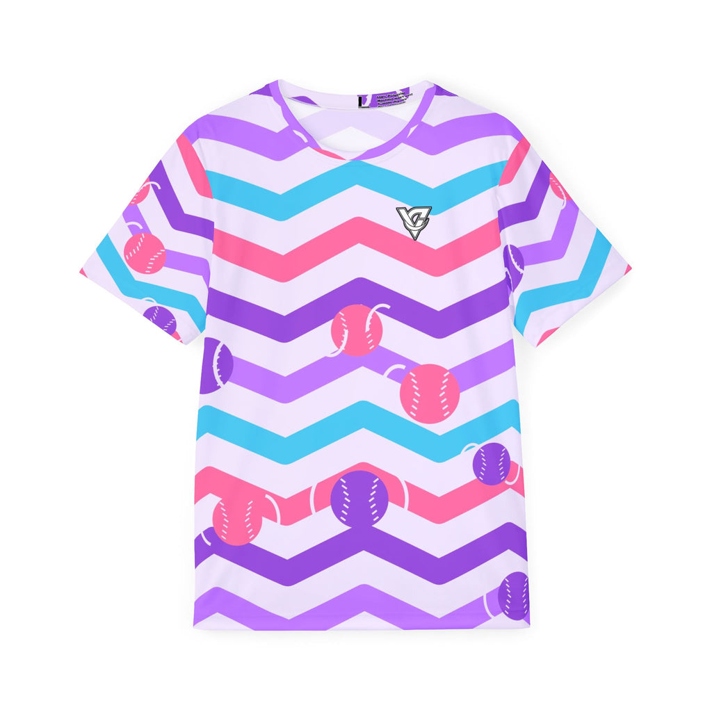 Baseball & Softball Lilac Wave Chevron Rush Men's Sports Jersey