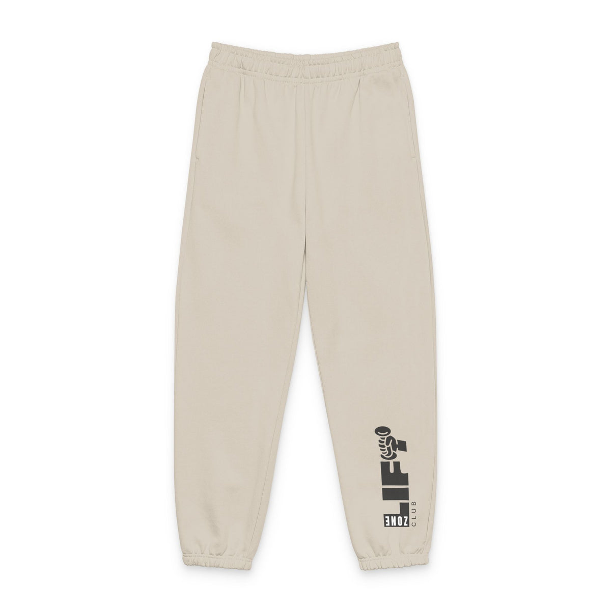 Beige VANTICOR Logo Sweatpants by Vantacore Athletics, view 2