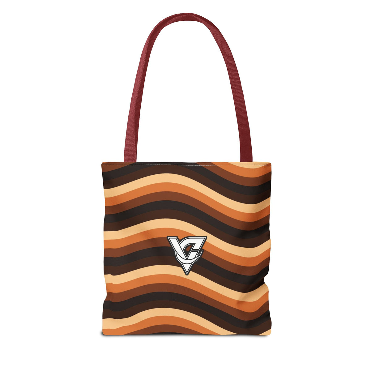 Copper Wave Tote Bag — All-Over Print Gym & Everyday Tote