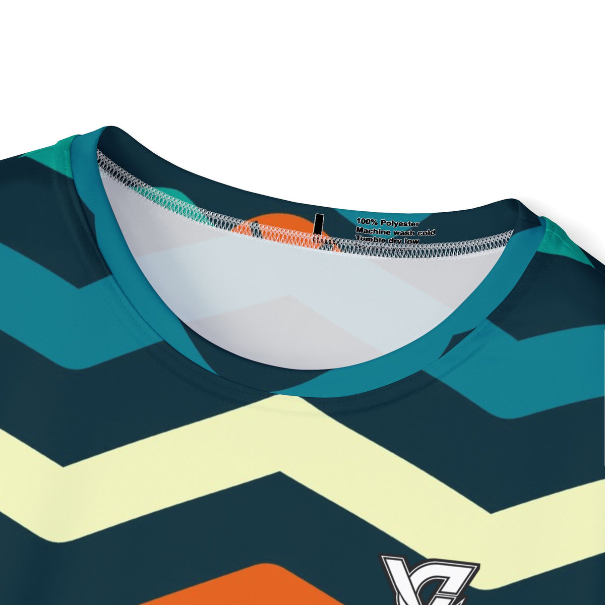Soccer Peacock Chevron Rush Men's Sports Jersey