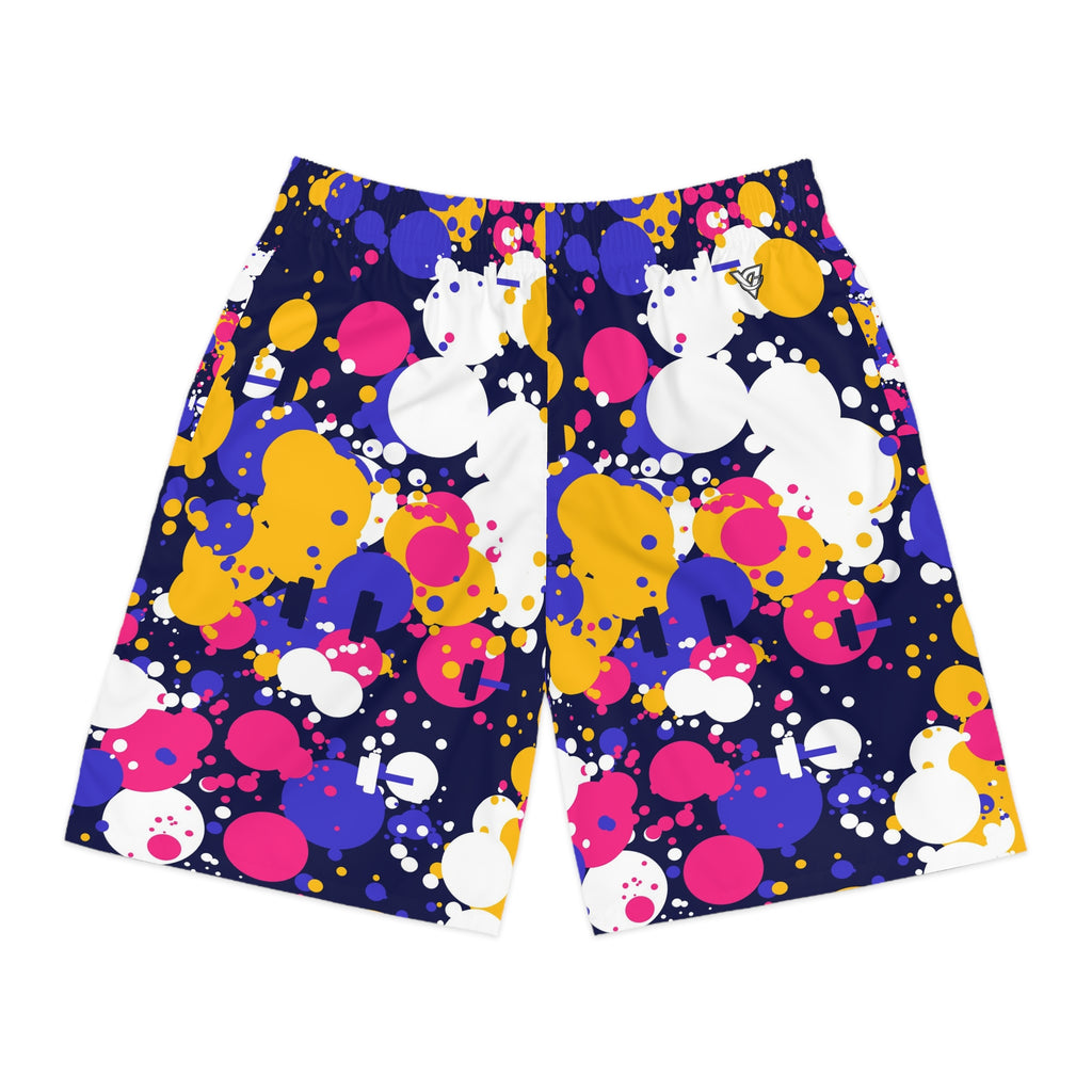 Training & Gym Royal Flame Splash Zone Men's Athletic Shorts with Pockets