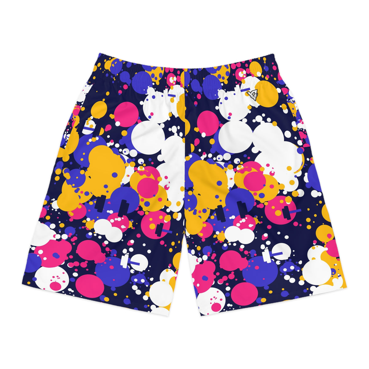 Training & Gym Royal Flame Splash Zone Men's Athletic Shorts with Pockets