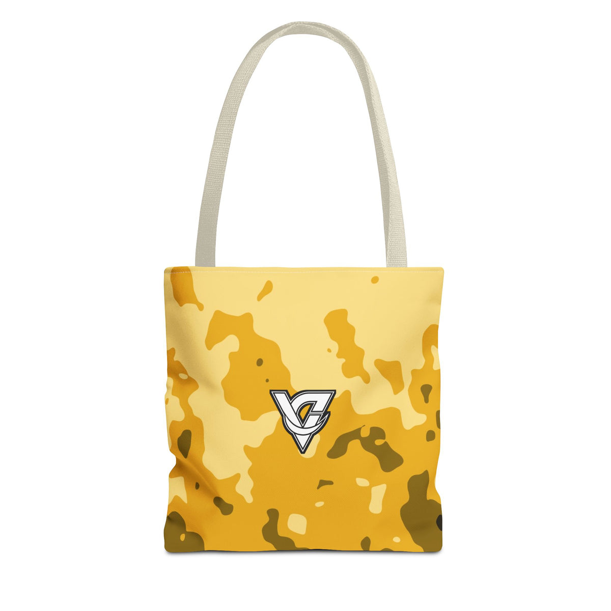 Mustard Magma Tote Bag — All-Over Print Gym & Everyday Tote