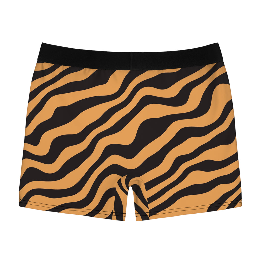 Spiced Wine Zebra Men's Boxer Briefs — Performance Underwear