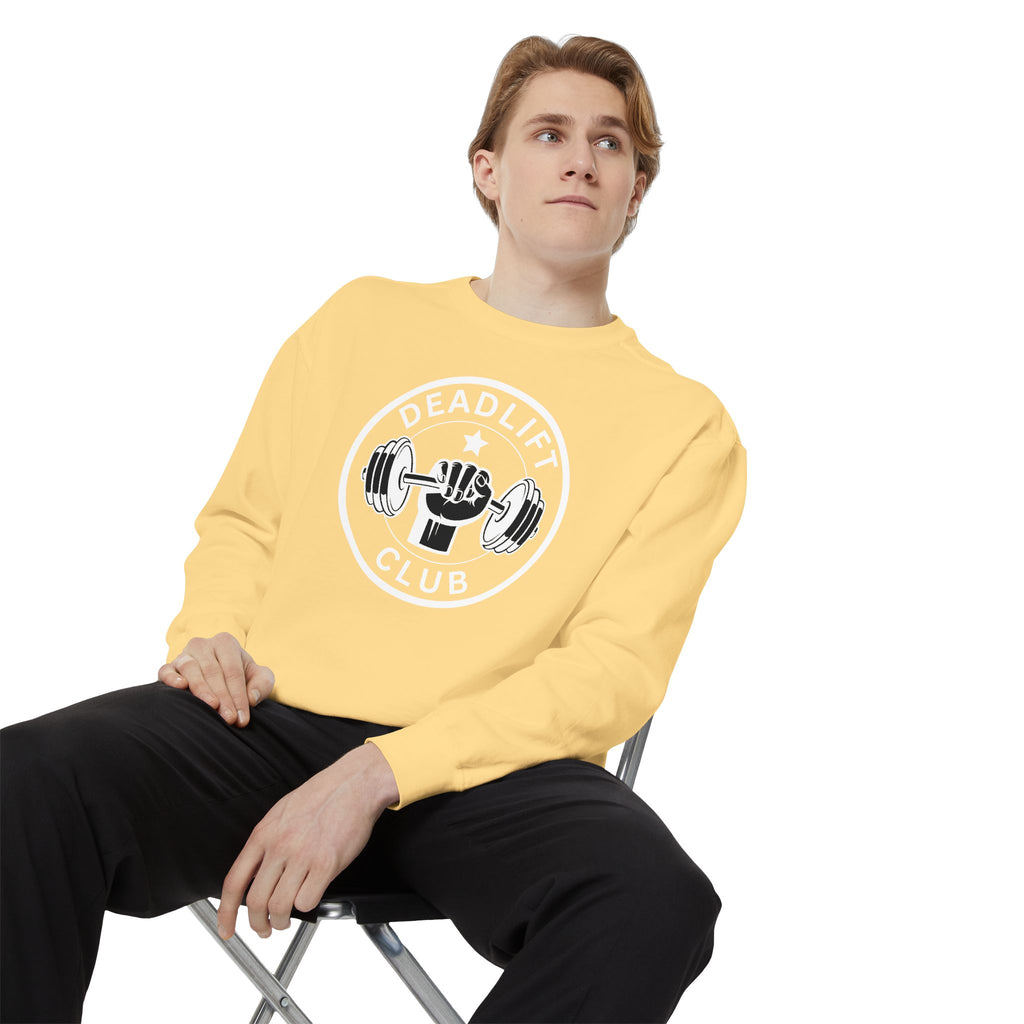 Deadlift Club Sweatshirt | Vintage Weightlifting Crewneck