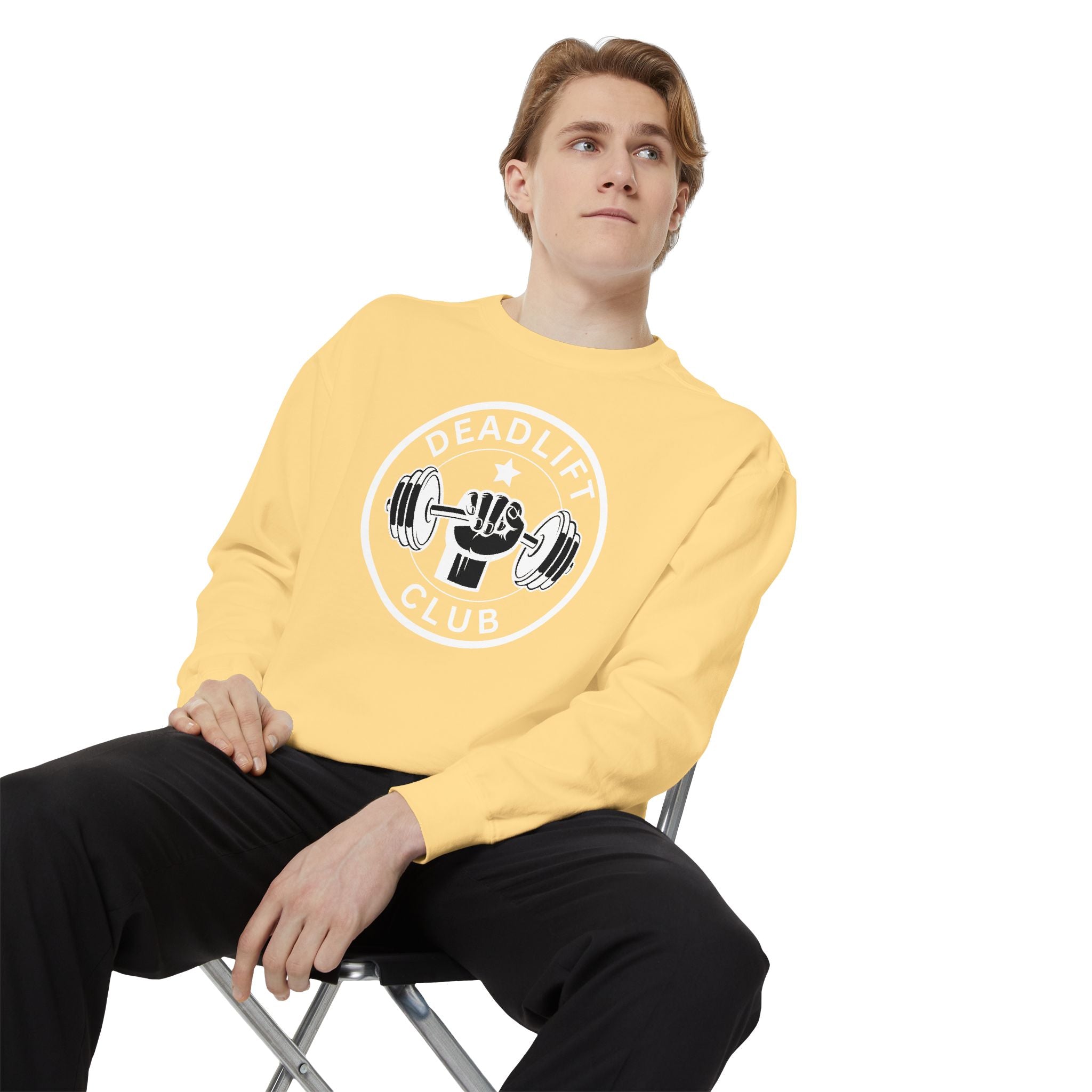 Deadlift Club Sweatshirt | Vintage Weightlifting Crewneck