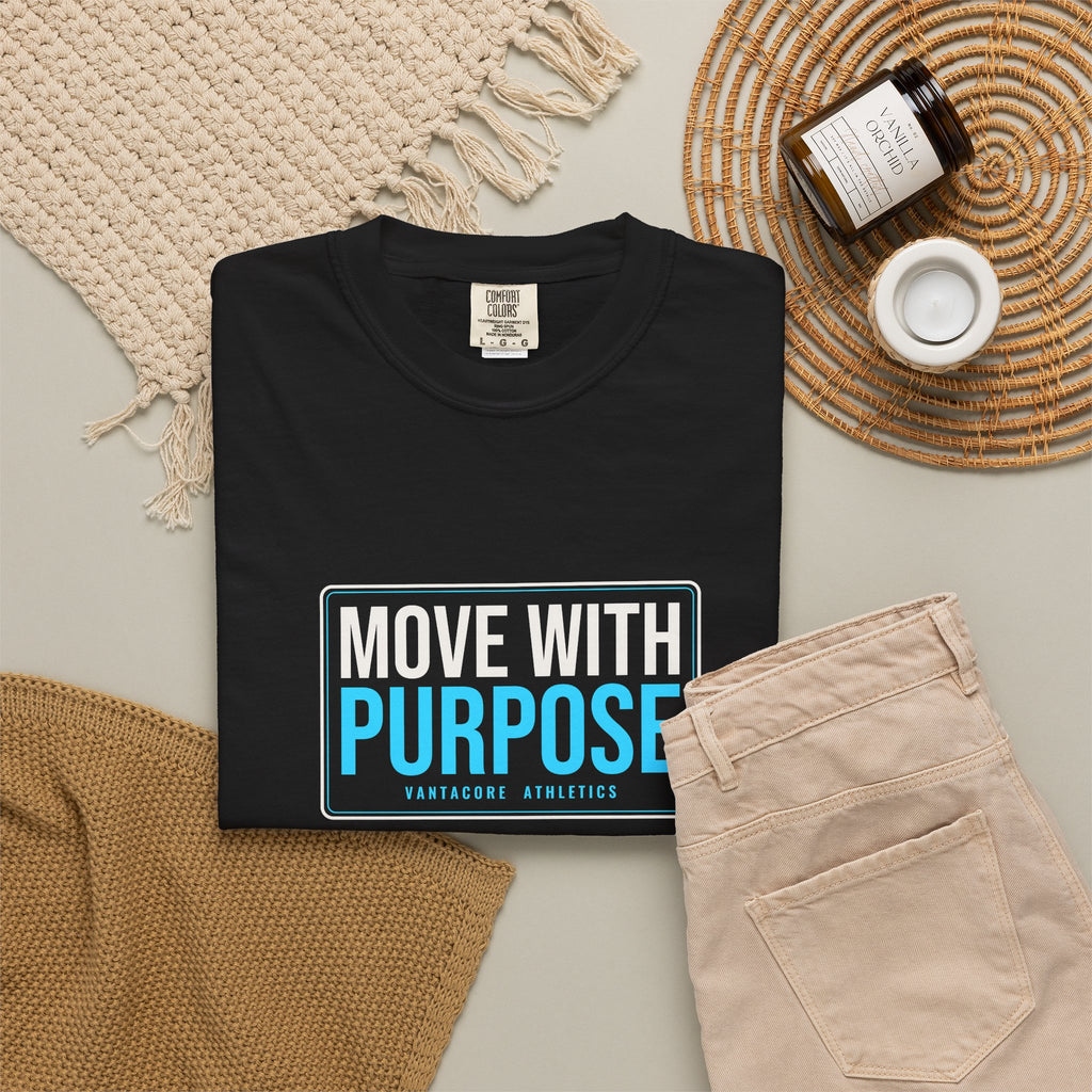 Move With Purpose | Women's Garment-Dyed Graphic Tee