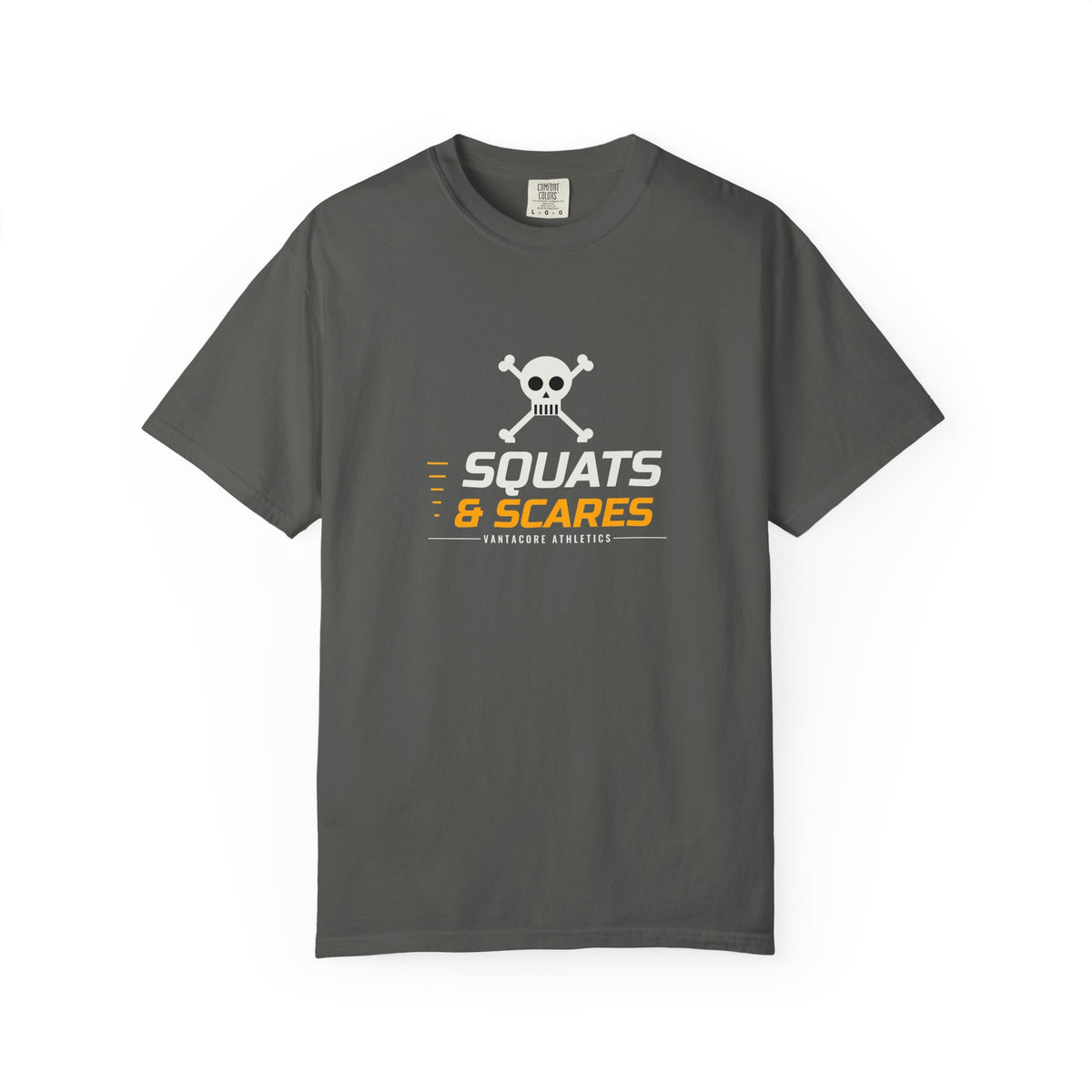 Squats & Scares | Women's Halloween Garment-Dyed Graphic Tee