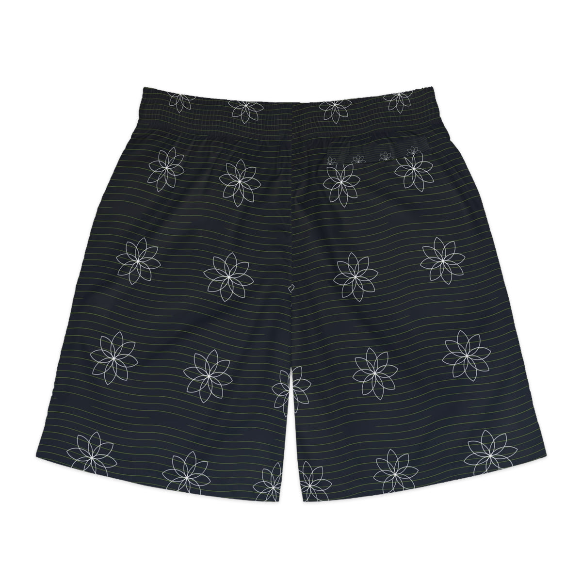 Yoga Volt Night Flow Lotus Men's Athletic Shorts with Pockets