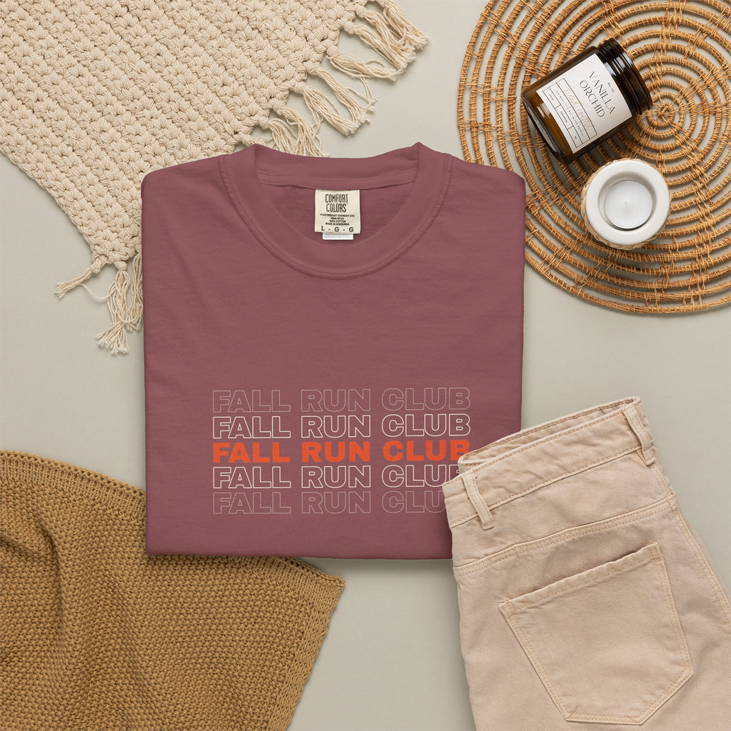Fall Run Club | Women's Garment-Dyed Graphic Tee