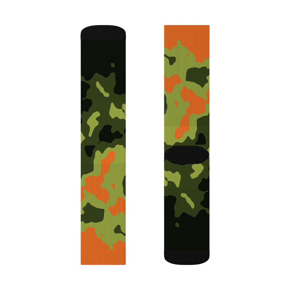 Moss Flame Magma Athletic Crew Socks