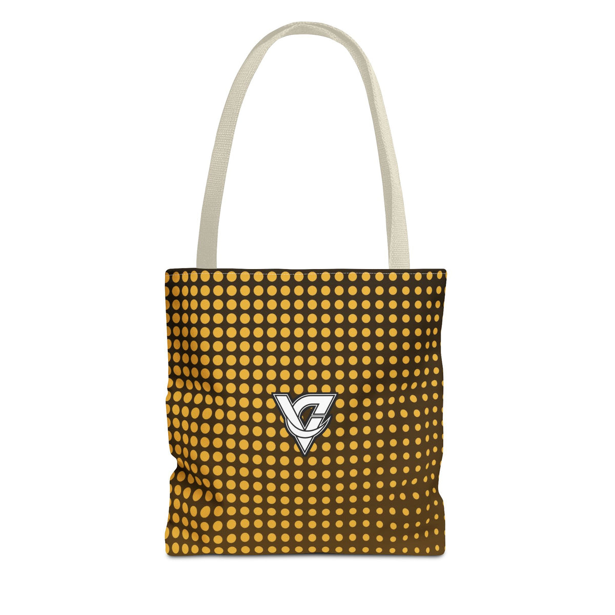 Harvest Gold Halftone Tote Bag — All-Over Print Gym & Everyday Tote