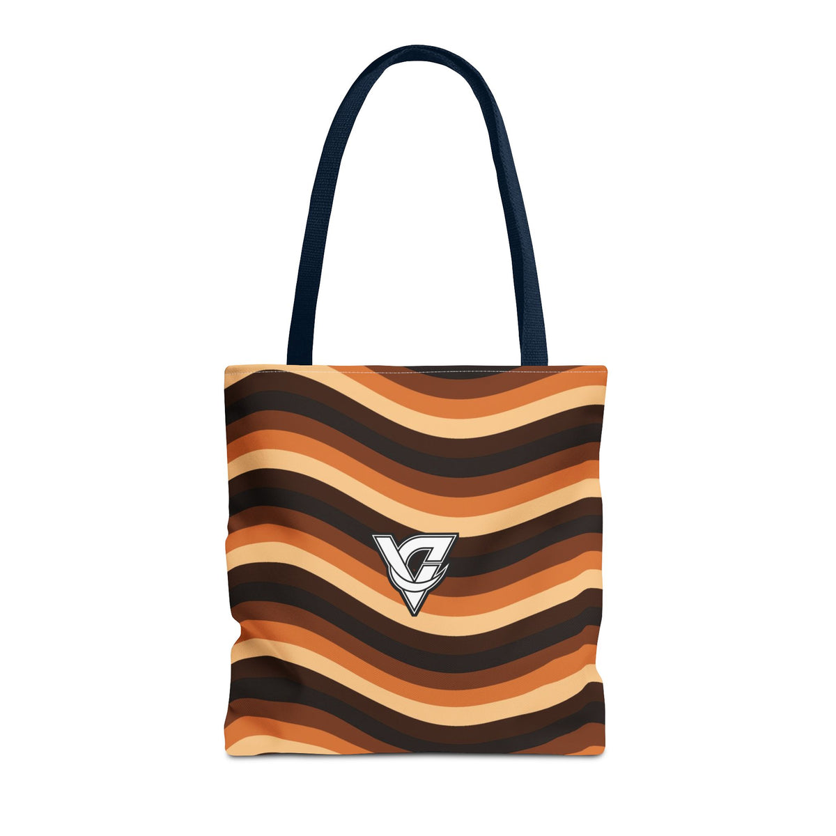 Copper Wave Tote Bag — All-Over Print Gym & Everyday Tote