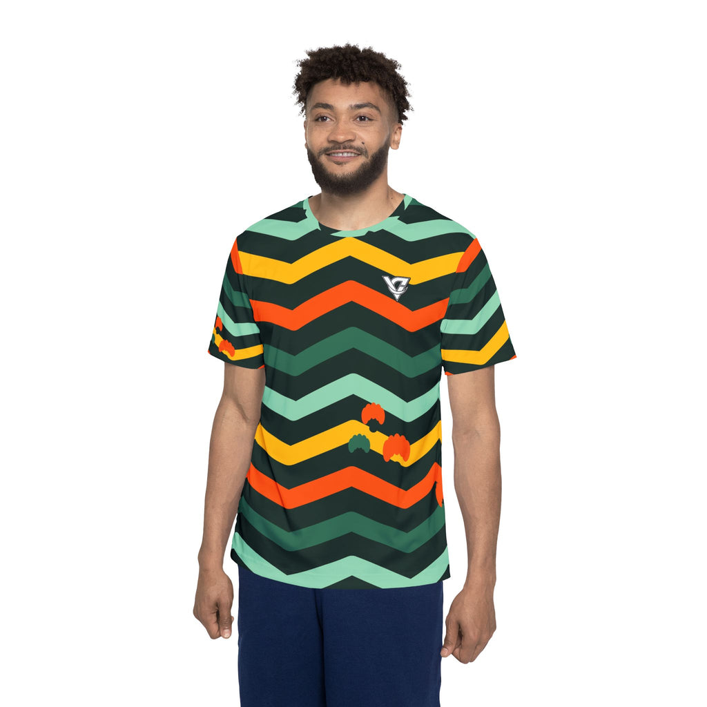 Yoga Jungle Juice Chevron Rush Men's Sports Jersey